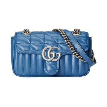 GUCCI-446744 UM8AF 4340-藍色銀釦-大包