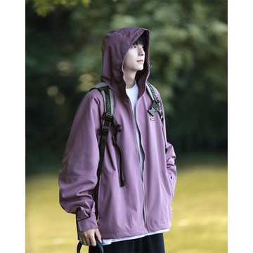 山系戶外沖鋒衣外套男秋季潮牌寬松工裝夾克日系復古cityboy上衣