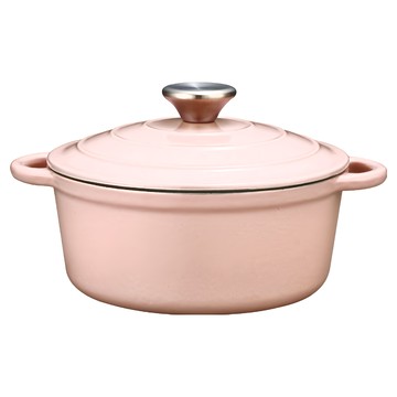 Corelle Brands 康寧餐具 Snapware 鑄鐵琺瑯鍋  20cm  粉色  1個