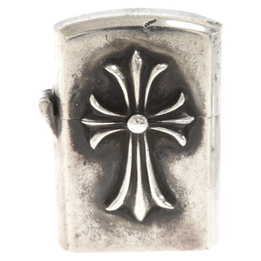 CHROME HEARTS クロムハーツ ZIPPO LIGHTERZ-V1 V1スモールCHクロス ジッポ ライター 小物 シルバー