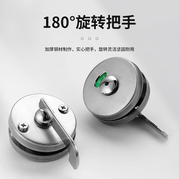 公共廁所衛生間門隔斷配件五金配件支撐腳門鉸鏈指示鎖門拉手套裝台灣出貨