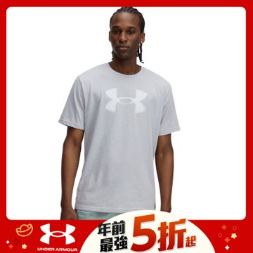 【UNDER ARMOUR】UA 男 REFLECTIVE BIG LOGO 短袖T-Shirt_1390207-011