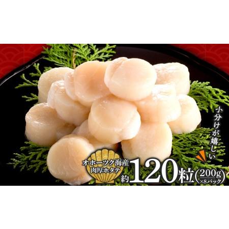 ふるさと納税 ほたて 貝柱 冷凍 200ｇ(15粒前後)×8パック 小分け お取り寄せ 刺身 《横田水産》 北海道浜頓別町