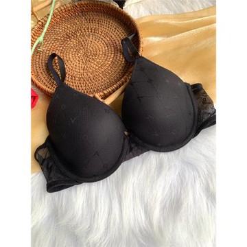 小芬內衣歐美黑白色薄款文胸性感超薄模杯簡約上托胸罩大碼全罩杯