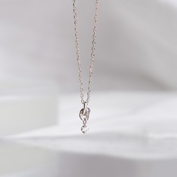 小小微光 純銀項鍊 | 小皇冠鑲嵌 精選鋯鑽 鎖骨鍊 輕珠寶