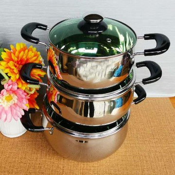 龍江明珠不銹鋼湯鍋 加厚不銹鋼 湯鍋電磁爐通用18cm20cm22cm24cm