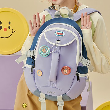 Vanwalk 出走 美式休閒大容量旅行大書包  霧霾紫  單一尺寸