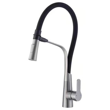 Homeicon 不鏽鋼磁吸拉絲伸縮廚房龍頭