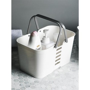 洗澡籃手提洗浴籃浴室洗澡籃子收納筐 塑料浴筐收納籃筐子沐浴籃