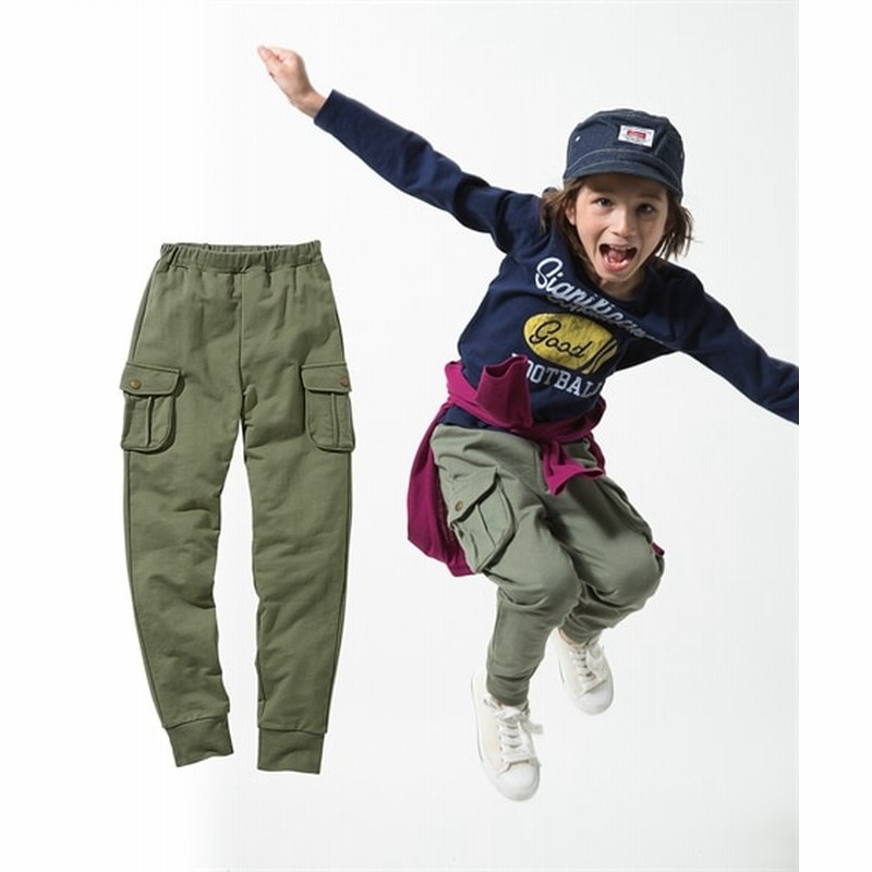 ミニ裏毛カーゴロングパンツ 男の子 女の子 子供服 ジュニア服 パンツ Kids Pants 通販 Lineポイント最大get Lineショッピング