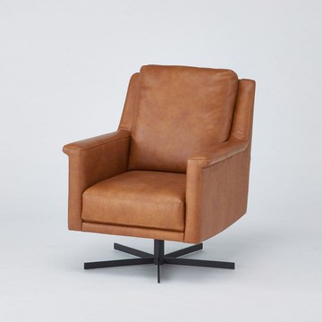 ◎全皮個人椅 CHAIR ANV001 CAMEL NITORI宜得利家居
