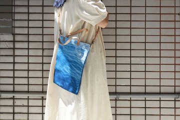 宜蘭龜山島的海∣原創印花手工【帆布袋】側揹 手提 兩用 包包