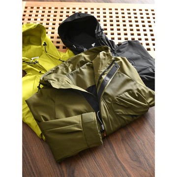 帥爆了！戶外防風防水！外貿男士秋季工裝機能夾克外套連帽沖鋒衣