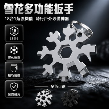✈新北出貨✨18合1隨身工具 萬能扳手 便攜式扳手 多功能扳手 雪花扳手 迷你小扳手  開瓶器 螺絲刀 内六角八角