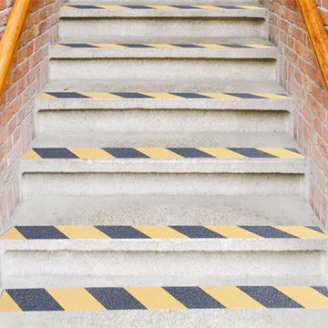 二捲5*500cm磨砂防滑膠帶貼 黑黃警示安全防滑貼 樓梯止滑貼 防滑貼 止滑貼