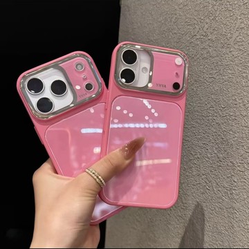 【秒變17Pro】冰盾玻璃 銀框鏡頭 防摔殼 用於iPhone17 i16 手機殼 i15 i14 i13 i12 防震