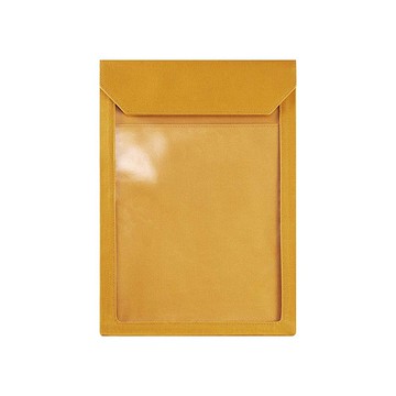 【KING JIM】FLATTY WORKS多用途收納袋 黃色 A4 直式