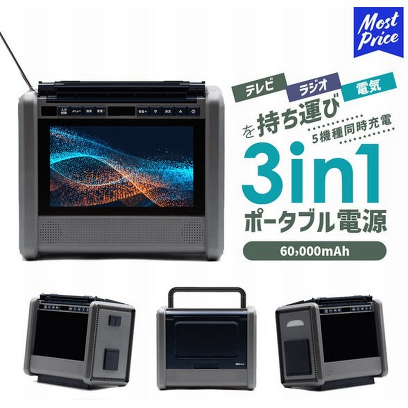 ダイニチ 10インチ テレビ搭載 ポータブル電源 バッテリー With パワーステーションtv Pstv 600 キャンプ 車中泊 アウトドア 災害 mah 通販 Lineポイント最大0 5 Get Lineショッピング