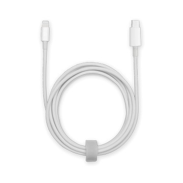 Lightning 對 USB-C 傳輸/充電線 1公尺 白色傳輸充電線