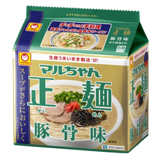 (東洋水産　マルちゃん正麺 豚骨味　 5食パック（445g）×6個×2セット