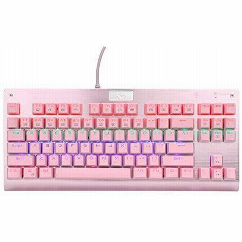 市場 E元素メカニカル式ゲーミングキーボード 茶軸を採用 レインボーledバックライト付き