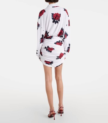 Norma Kamali Printed jersey minidress