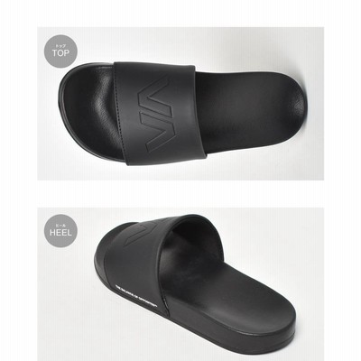 【RVCA】レオ スライド サンダル RVCA (ルーカ) LEO SLIDE SANDAL BLK (レオパード/ブラック