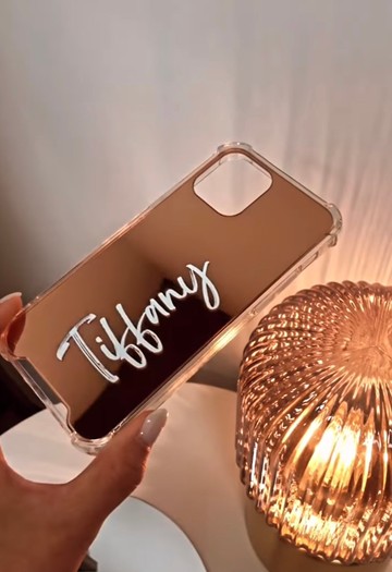 【客製化系列】名字鏡面手機殼 | iPhone 手機殼