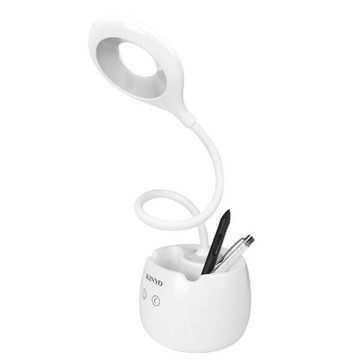 KINYO USB充電式高亮度LED檯燈,檯燈/小夜燈/筆筒/手機架