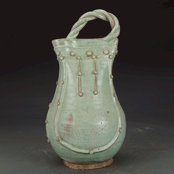 遼三彩鼓釘壺古董古玩收藏真品手工擺件出土瓷器老物件