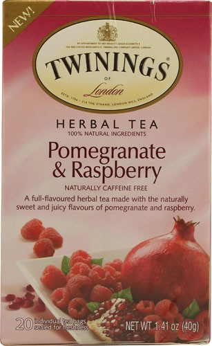 Twinings Herbal Tea Pomegranate & Raspberry 20 Tea Bags