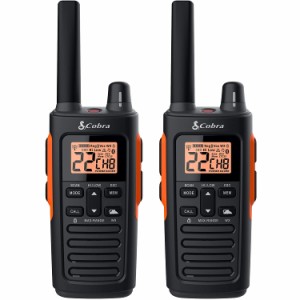 Cobra RX680 Waterproof Walkie Talkies for Adults Rechargeable 60 Preset Channels Long Range 38-Mile Two-Way Radio Set 2-