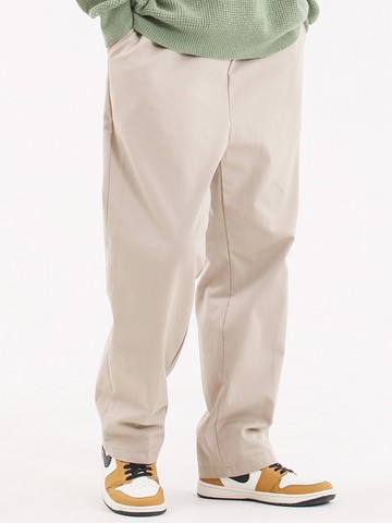 Soft Tapered Banding Pants _ Light Beige