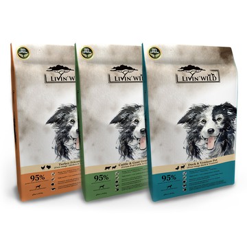 毛豆寵物livin' wild 野宴 無榖狗飼料 15lb