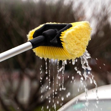 新款【upton】五面通水神器配頭刷加長毛洗車刷子專用軟毛清潔多功能刷除塵車用