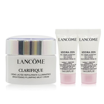 LANCOME 蘭蔻 超極光亮白彈嫩保濕霜(15ml)+保濕水凝霜(5ml)X2