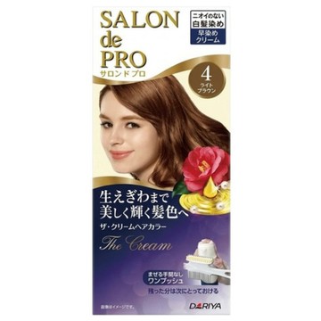 【福利品商品】DARIYA 沙龍級白髮專用快速染髮霜 4亮澤棕, 1盒