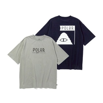 【百搭早春風格戶外服飾7折優惠】日本限定 毛絨字體經典LOGO字樣寬版短袖 Tee (共2色) 海軍藍-L號