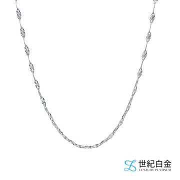 【世紀白金】Pt950鉑金項鍊 鉑金鏤空雕花項鍊 高純度經典設計 白金項鍊百搭時尚
