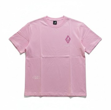 KANGOL 短T 粉 落肩 涼感 印花 短袖 中性 6625101241