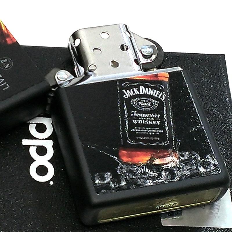 ZIPPO ライター ジャックダニエル ジッポ ブラック Jack Daniel s 黒 かっこいい お酒 ウィスキー メンズ 渋い