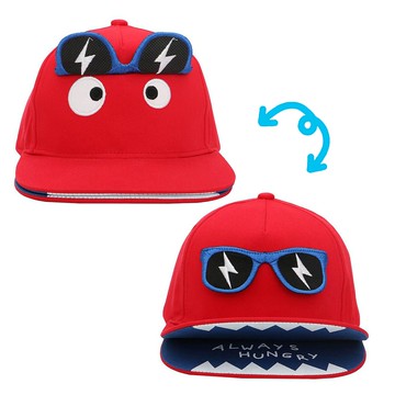 加拿大 flapjackkids - 3D防曬透氣棒球帽-小怪獸 (4y-6y)