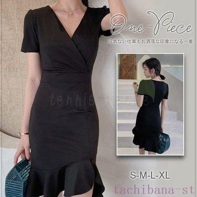 ワンピース レディース フォーマルワンピース ワンピース 結婚式 ドレス 黒 ワンピース パーティードレス ワンピース 秋 上品 マーメイド フレア 通販 Lineポイント最大get Lineショッピング