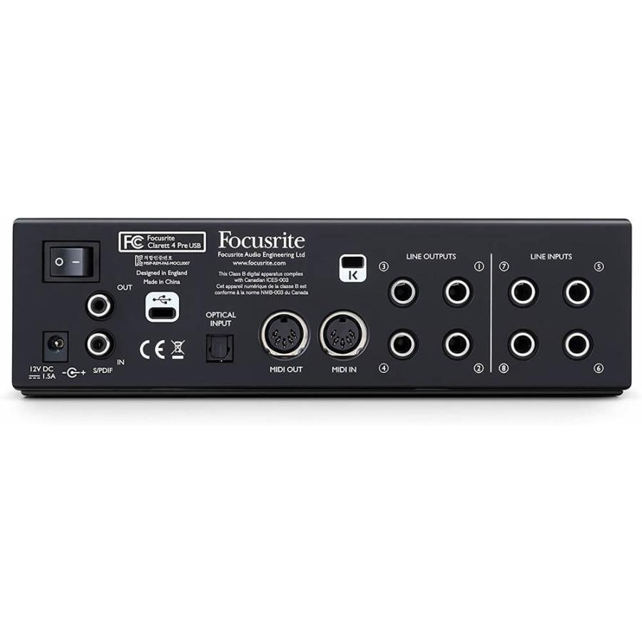 CLARETT Pre USB   オーディオインターフェイス   18イン 8アウト Focusrite ／ フォーカスライト