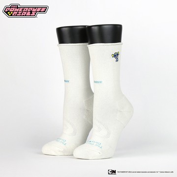 【FOOTER除臭襪】飛天小女警-一起耍酷酷襪(PPG08-藍色)