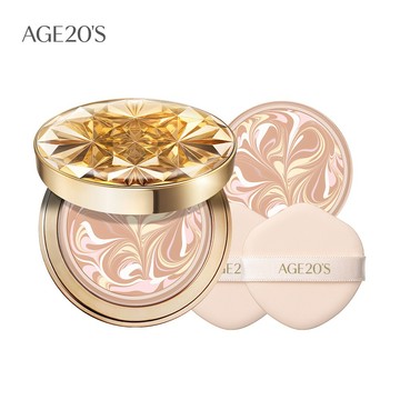 台灣總代理【AGE20’S】皇家金萃光燦爆水粉餅（14g）1殼2蕊－BE-21亮白色（SPF50+／PA++++）
