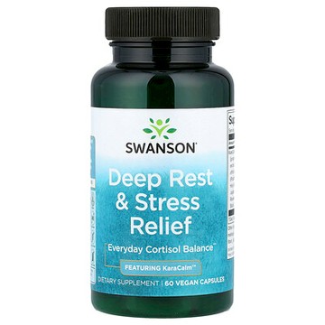 Swanson Vitamins, 深度休息與壓力緩解，60 粒全素膠囊