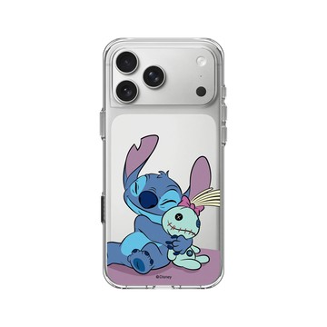 iPhone 17 Pro Max Clear Case（相機按鈕） 透明 - 迪士尼-史迪奇 Disney Stitch - 史迪奇 - 史迪奇與Scrump