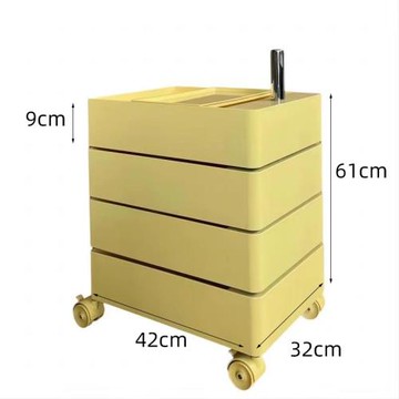 批發可移動旋轉床頭柜北歐風ins家用客廳旋轉收納柜沙發置物邊柜