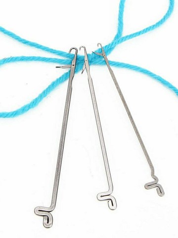 小鉤勾線帶舌服裝店金屬橫機穿珠器毛線細長口舌毛線毛衣